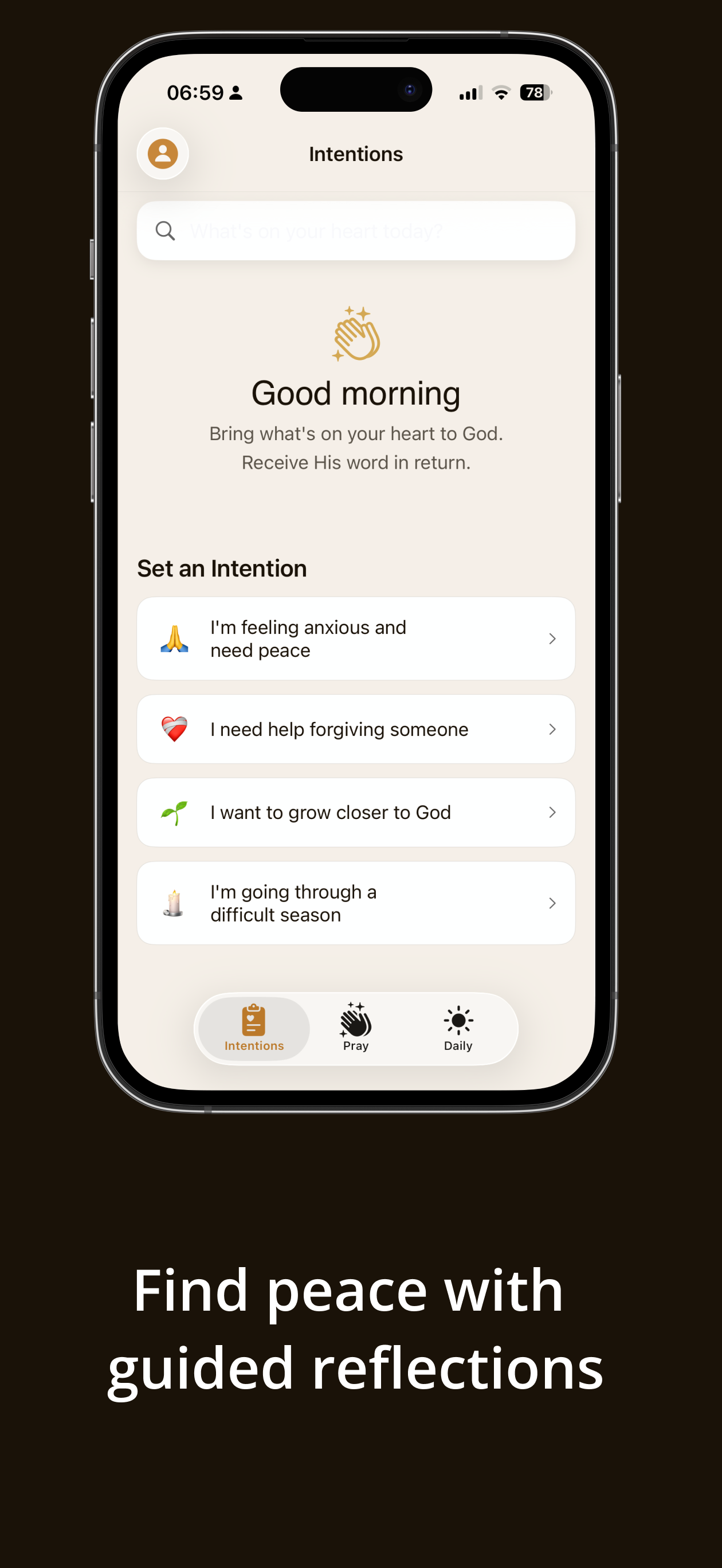 Seek Faith app screenshot
