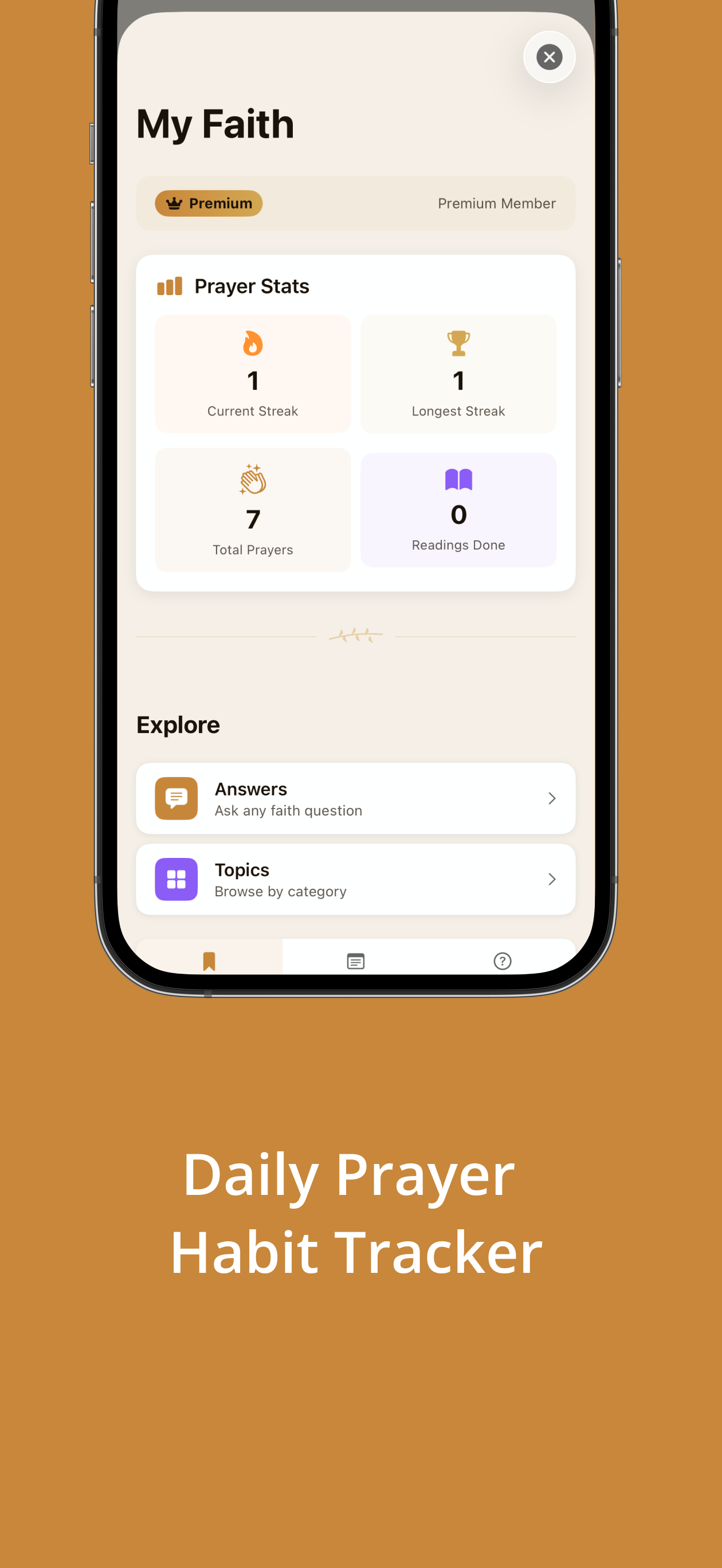 Seek Faith app screenshot